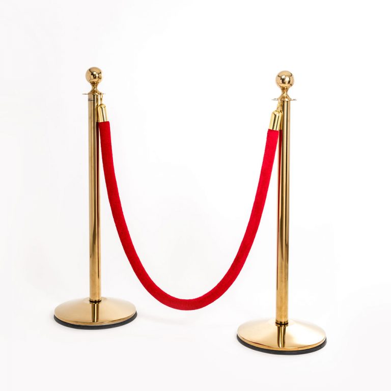 Stanchion Set with Red Velvet Ropes