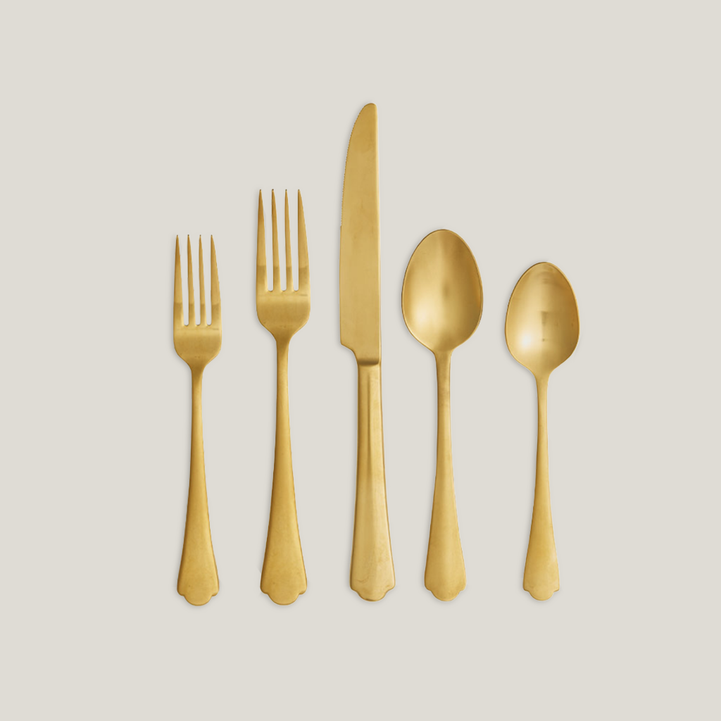 Grayson Gold Brushed Flatware Collection