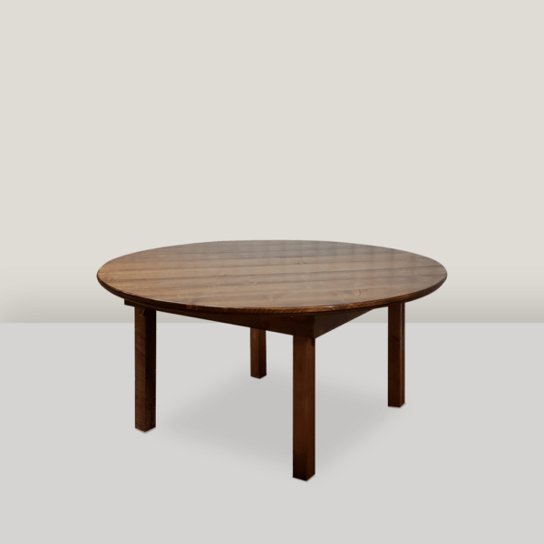60" Round Mahognay  Farm Table