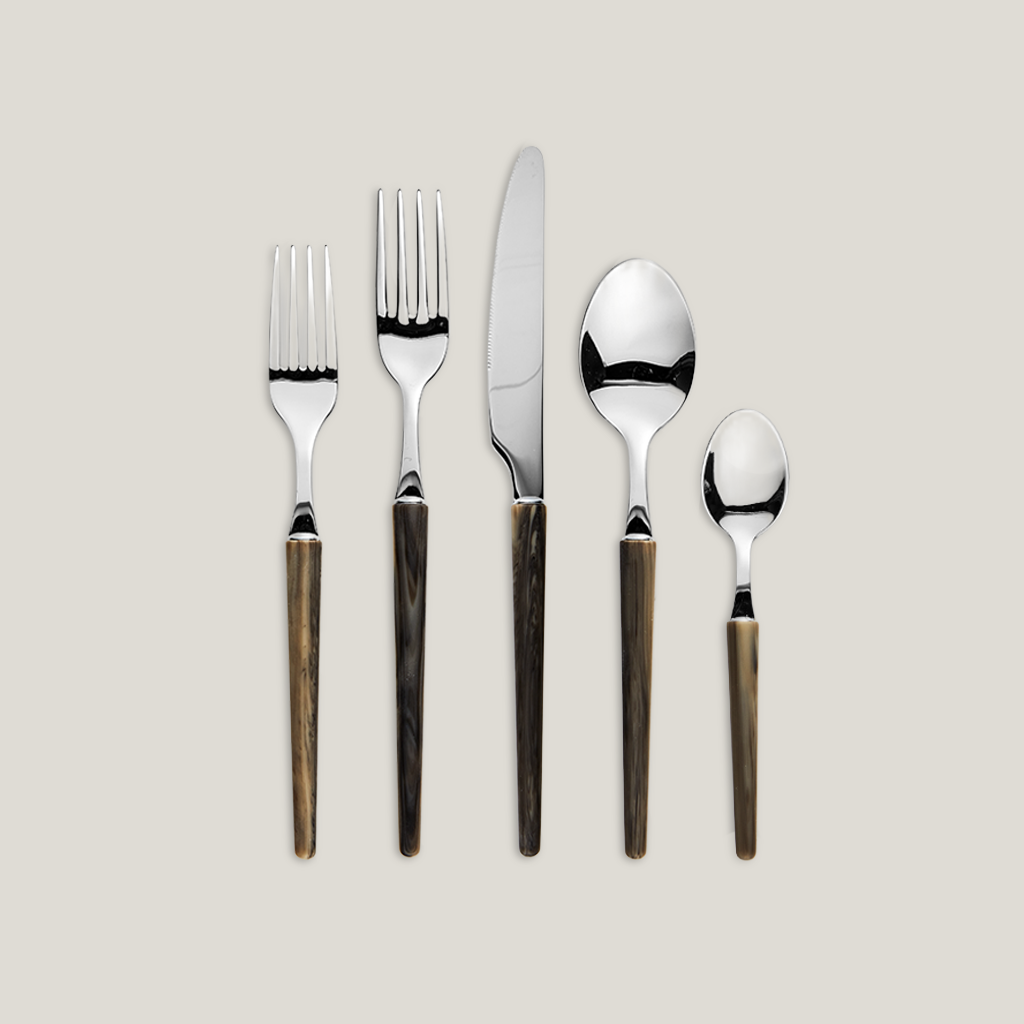 Henry Black Horn Flatware Collection