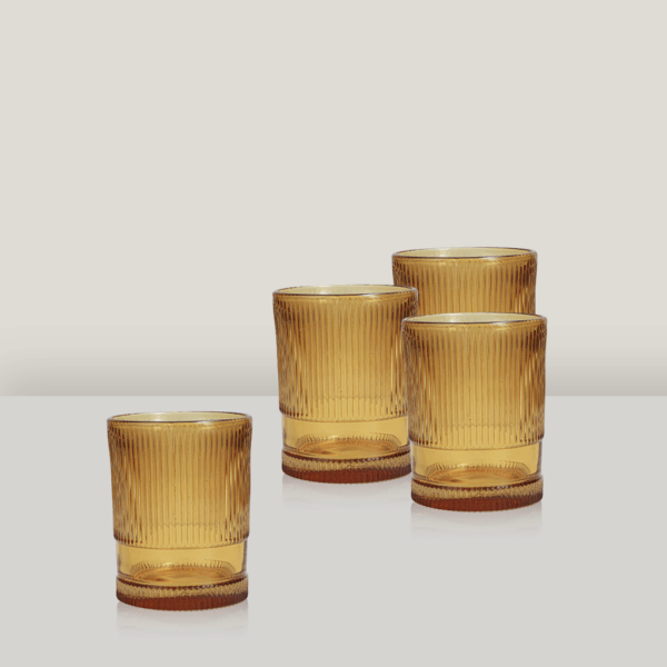 Reva Amber Water Glass