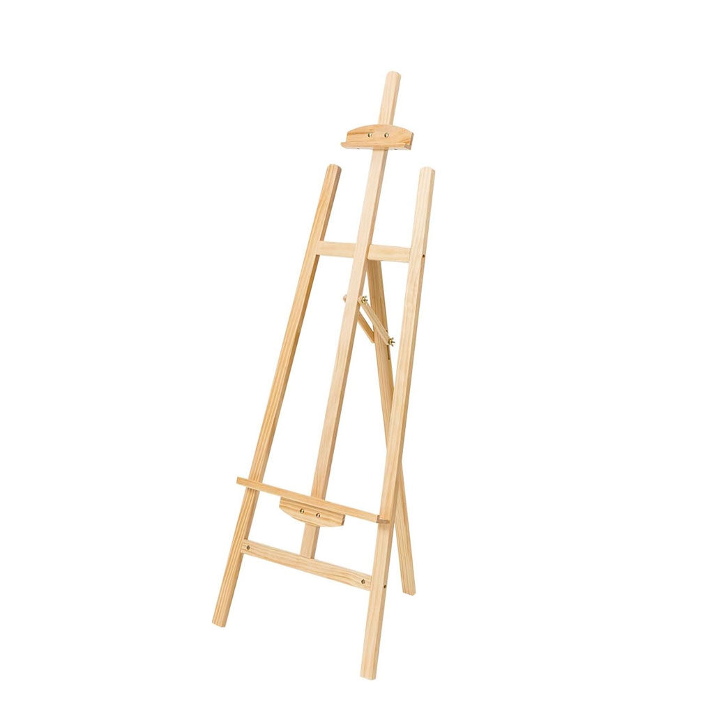 Adjustable Natural Wood Floor Easel