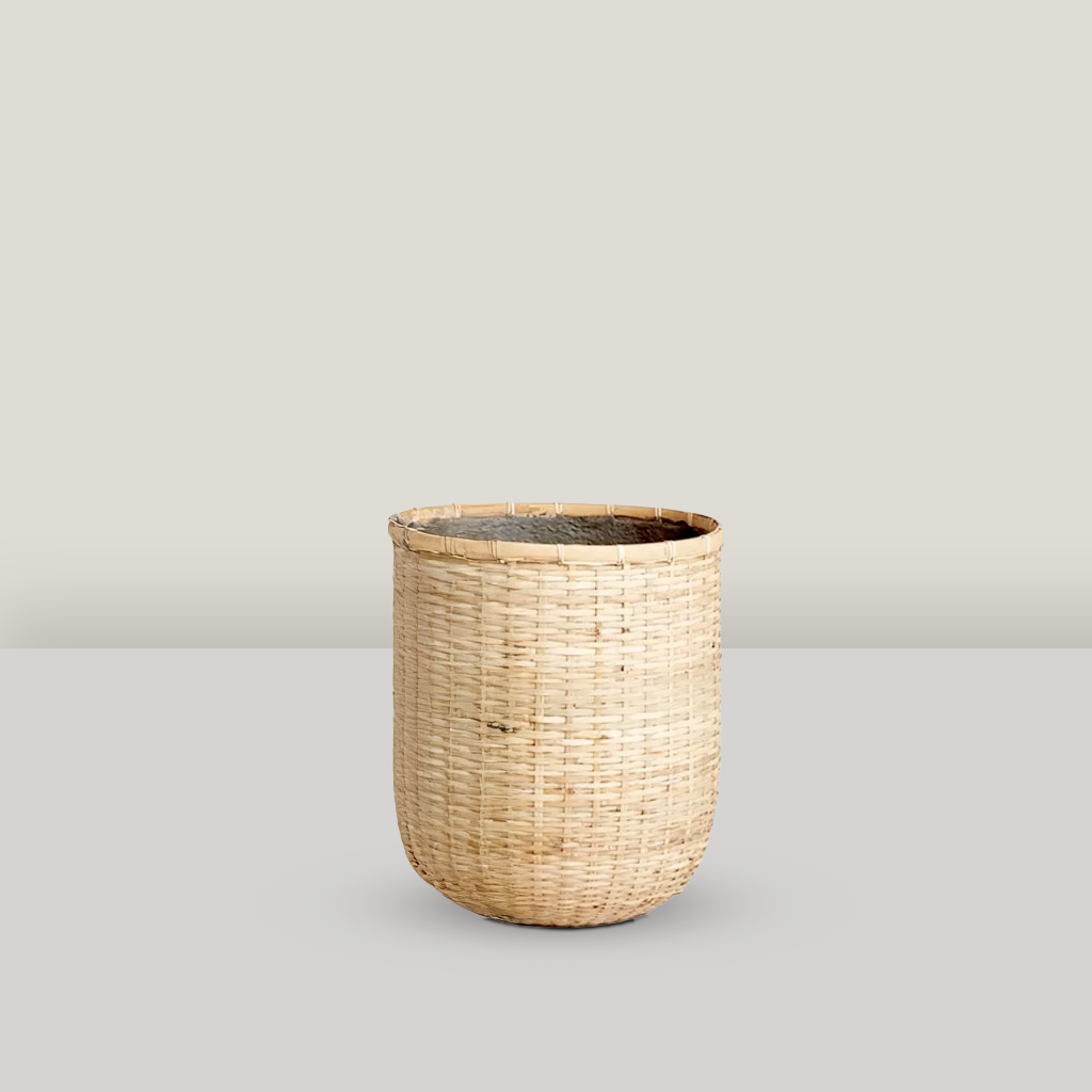 Medium Bamboo Cylinder Pot