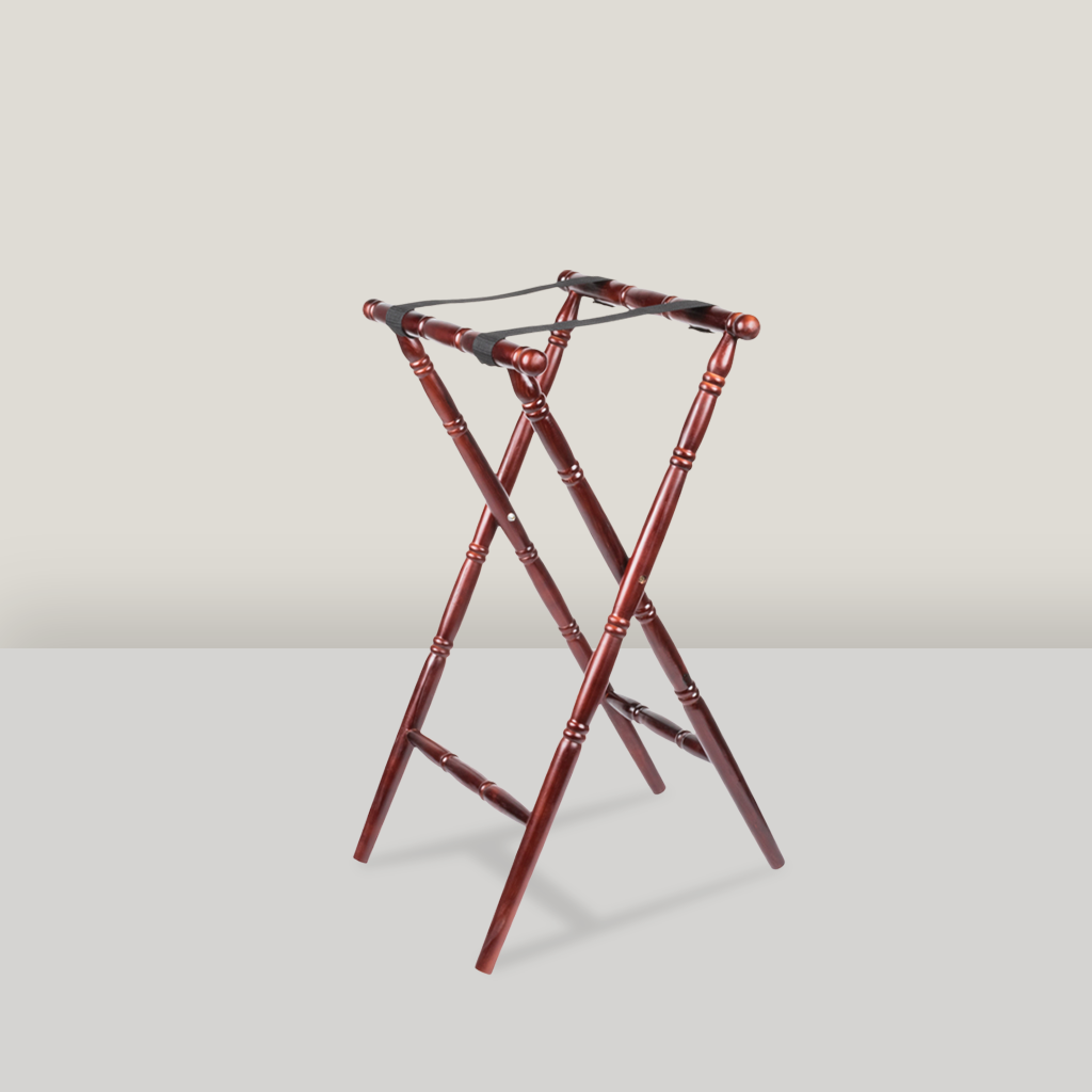 Folding Turned Leg Tray Stand