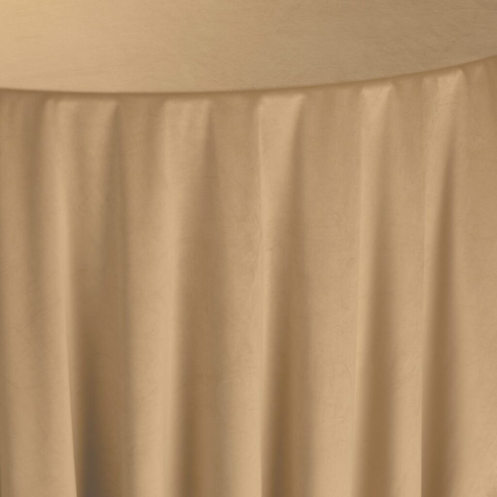132" Velvet Brass Table Linen