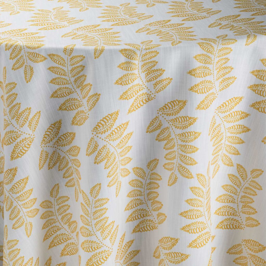 90" x 156" Elio Poppy Table Linen