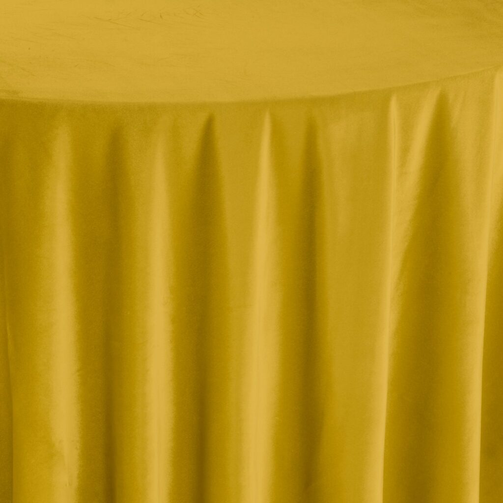 132" Velvet Golden Table Linen