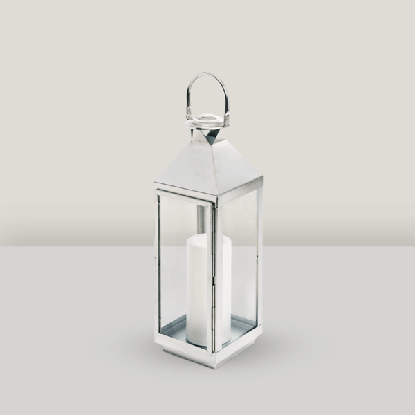 Oswald 25" Silver Lantern