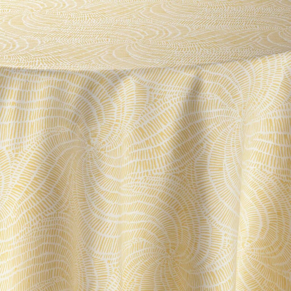 108" x 156" Pinwheel Lemon Table Linen