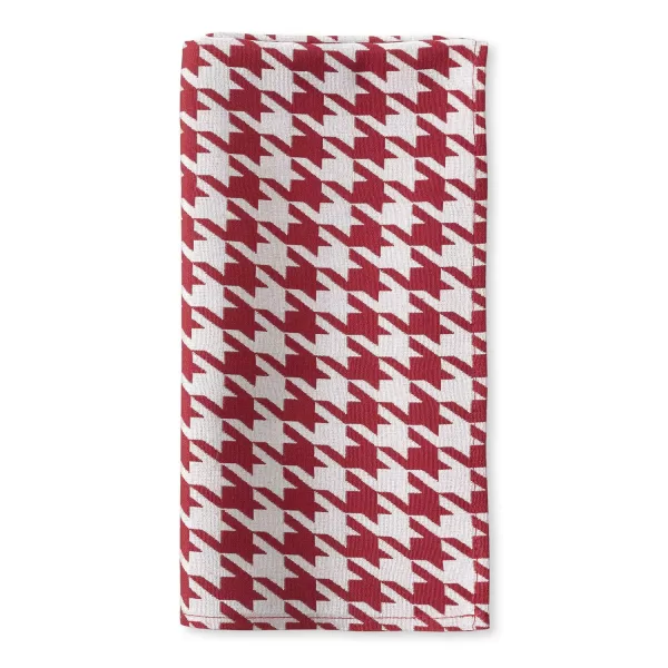 Red Houndstooth Napkin
