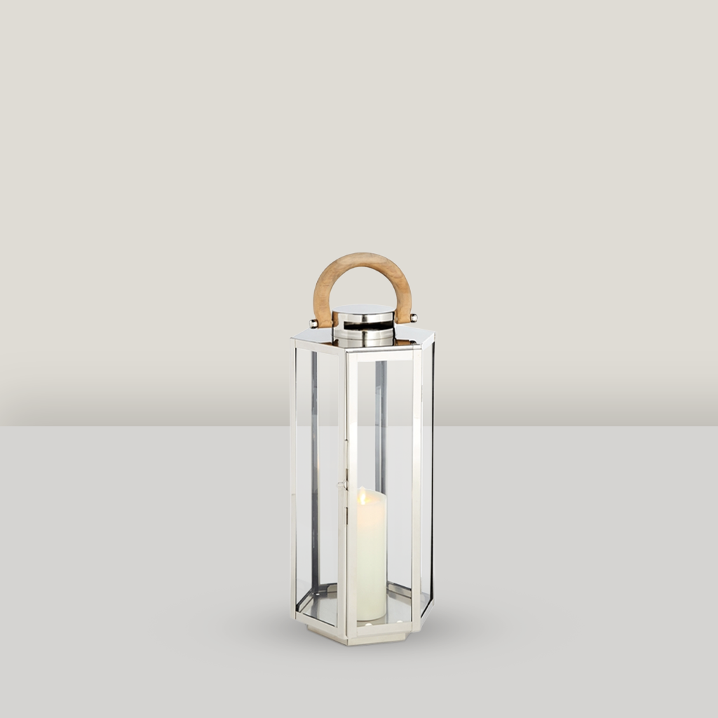 23" Holden Silver Lantern