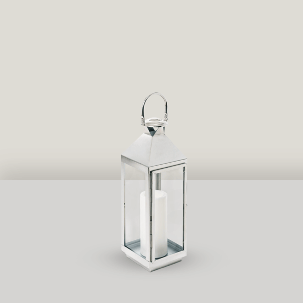 Oswald 19.5" Silver Lantern