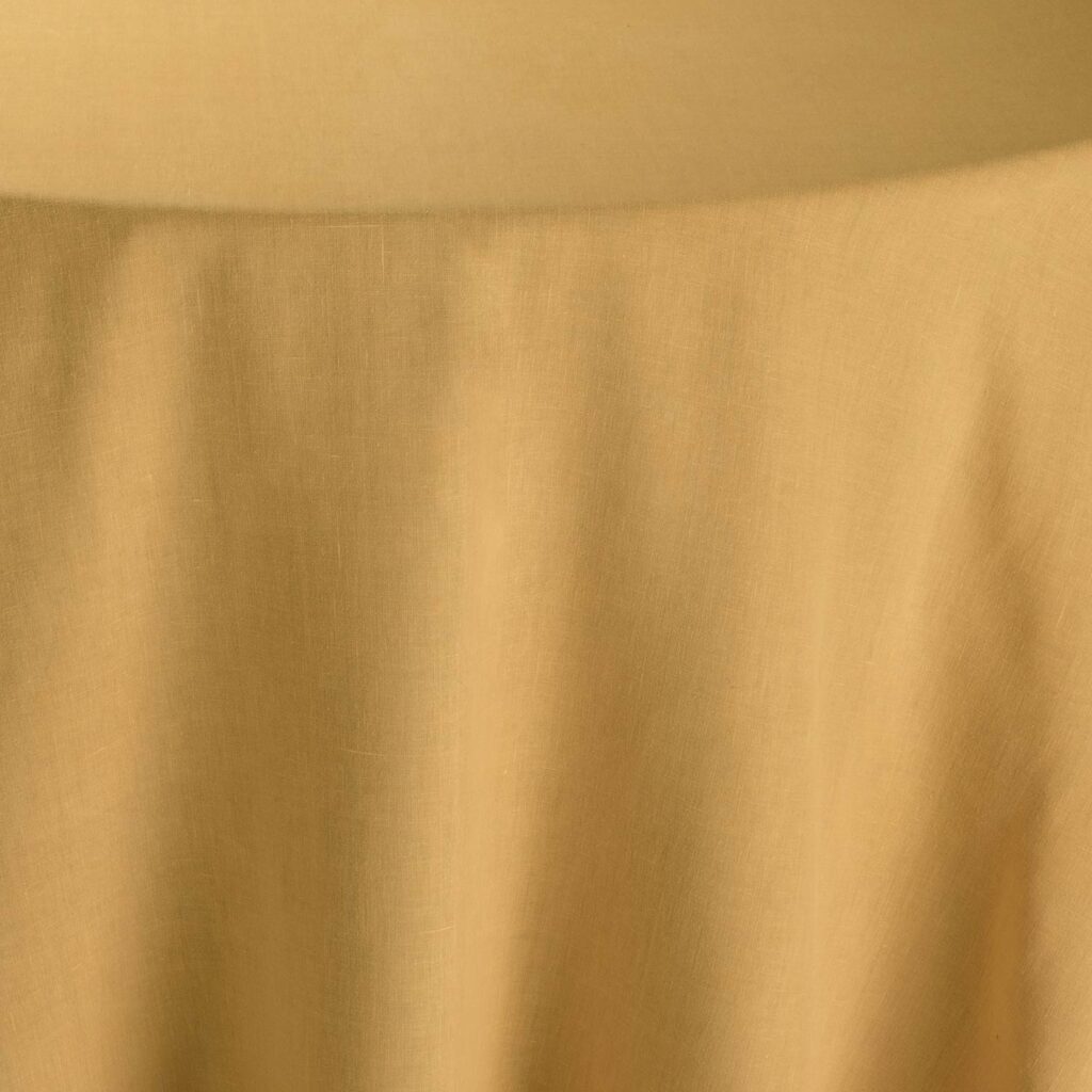 132" Tuscany Mustard Table Linen