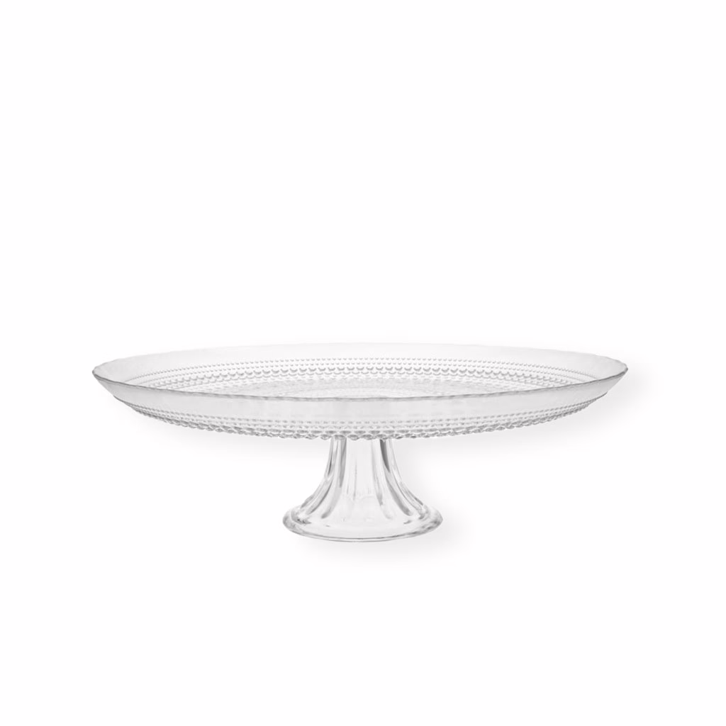 Clear Hobnail 13" Cake Stand