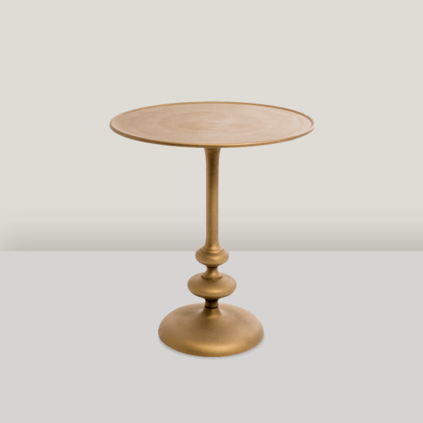 Matchstick Pedestal End Table