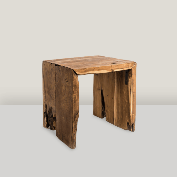 Square Wood End Table
