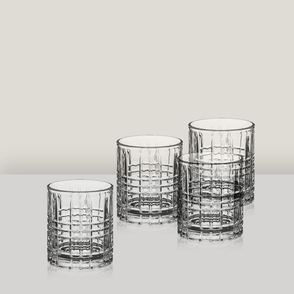 Bella Etched Rocks Glass - 11 oz.