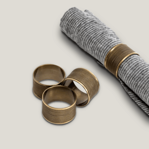 Brass Twisted Wire Napkin Ring
