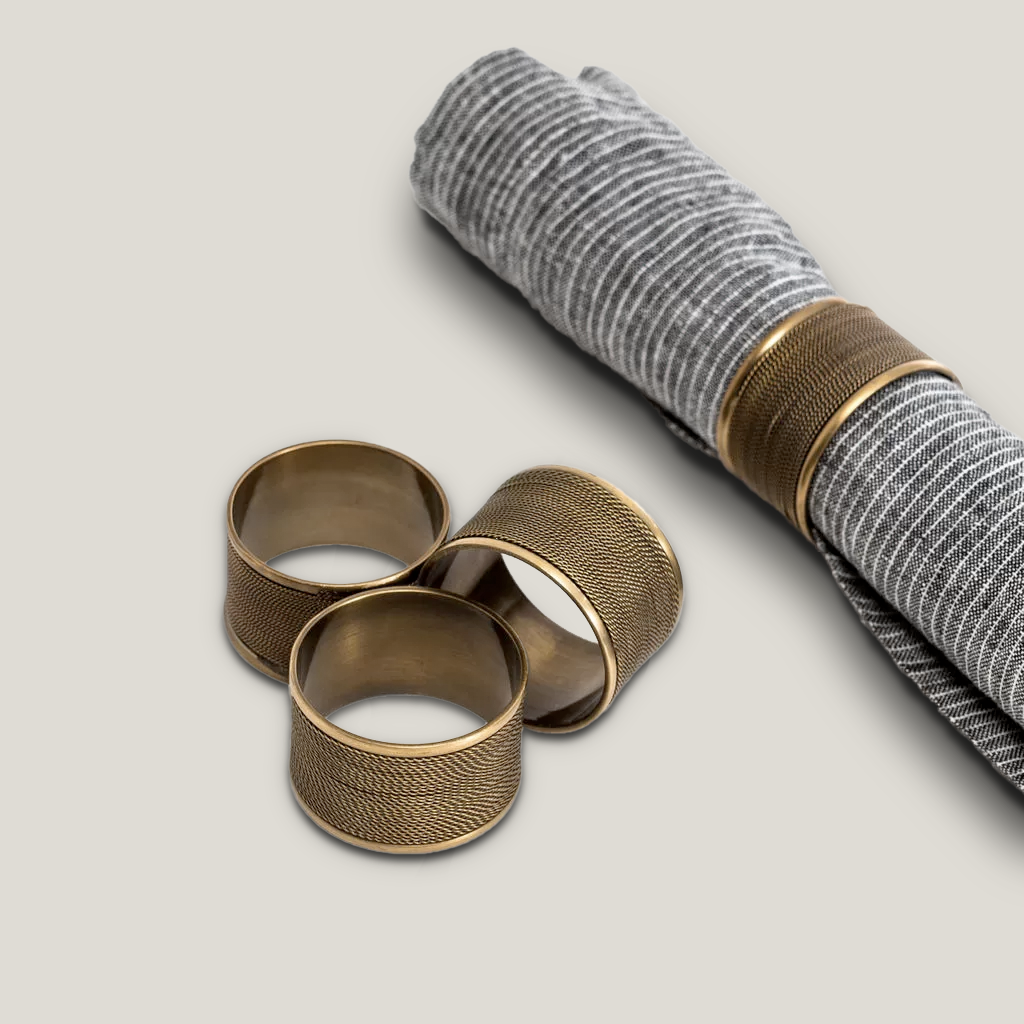 Brass Twisted Wire Napkin Ring
