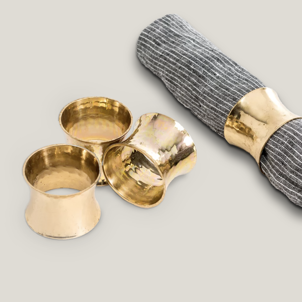 Hammered Gold Napkin Ring
