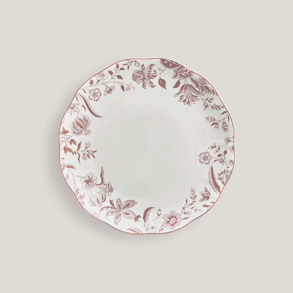 Adeline 11" Blush Scalloped Dinner Plate