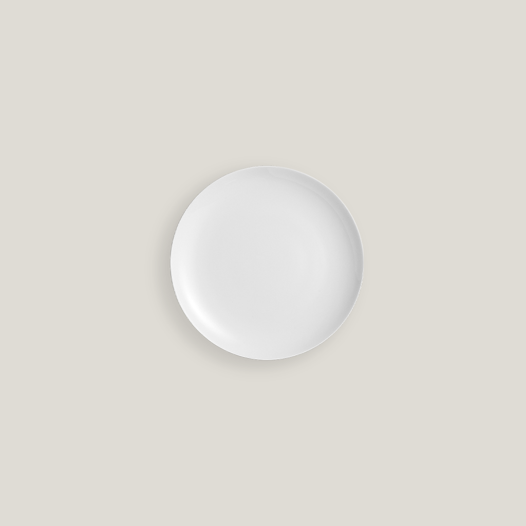 Avri 6" White Coupe B&B Plate