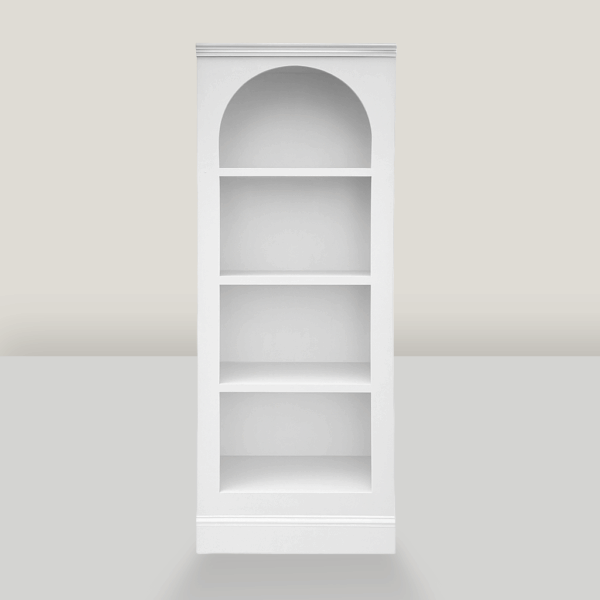 Braxton 8' White Bookcase