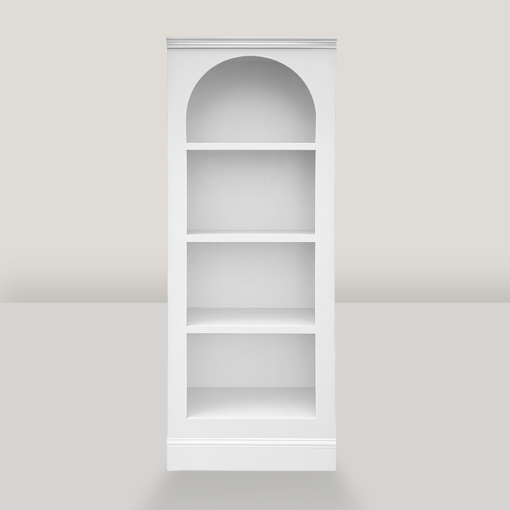 Braxton 8' White Bookcase