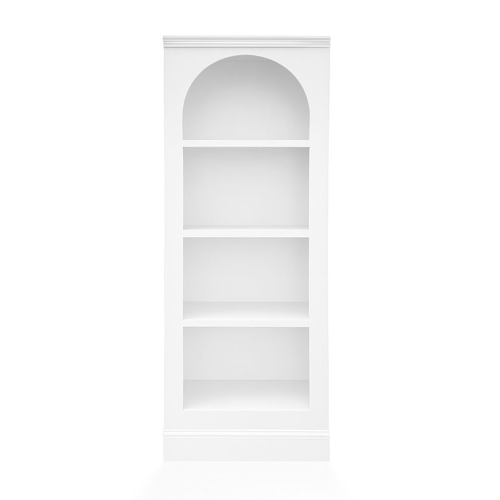 Braxton 8' White Bookcase
