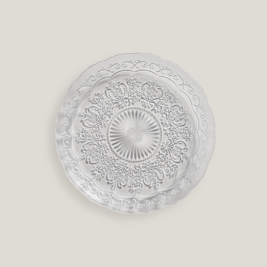 Cordelia 10" Etched Clear Dinner Plate