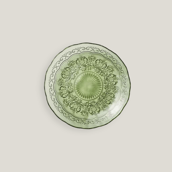 Cordelia 8" Etched Fern Salad Plate