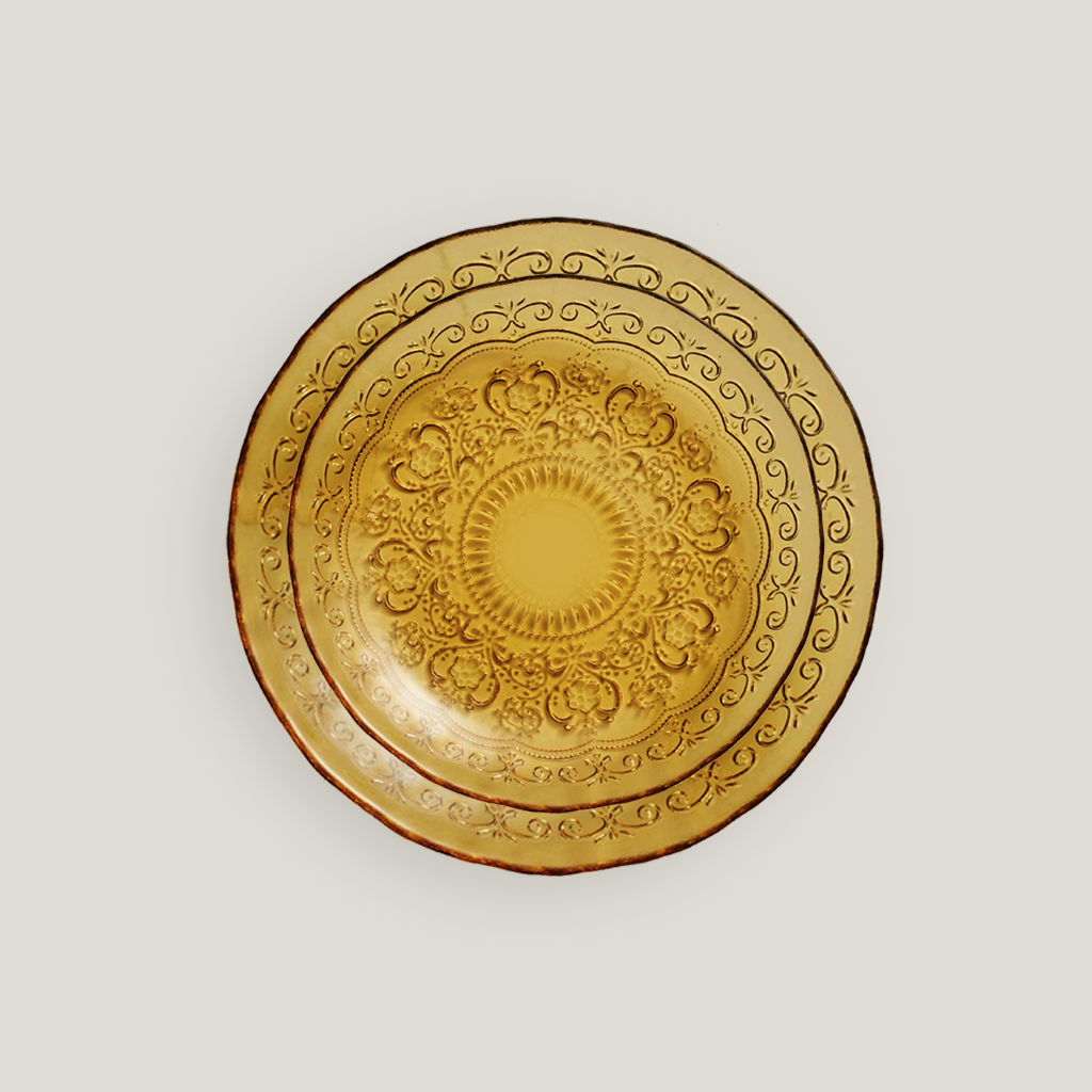 Cordelia Etched Amber China