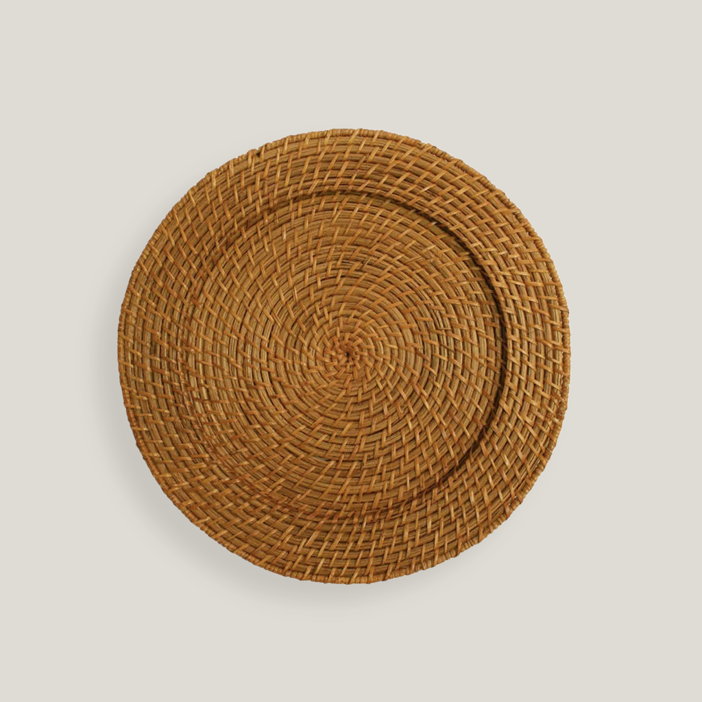 Honey 13" Rattan Charger