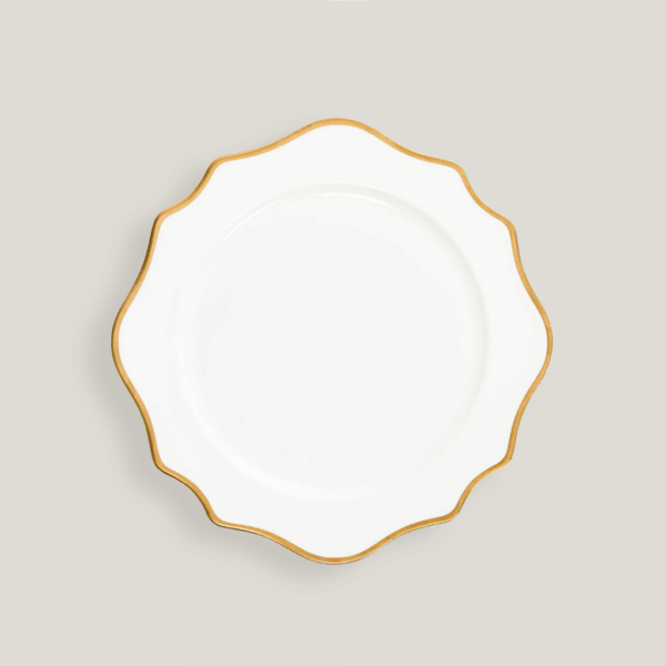 Kensington 12.5" Gold Rim Charger