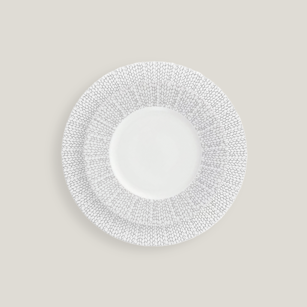 Mia Gray Embossed China