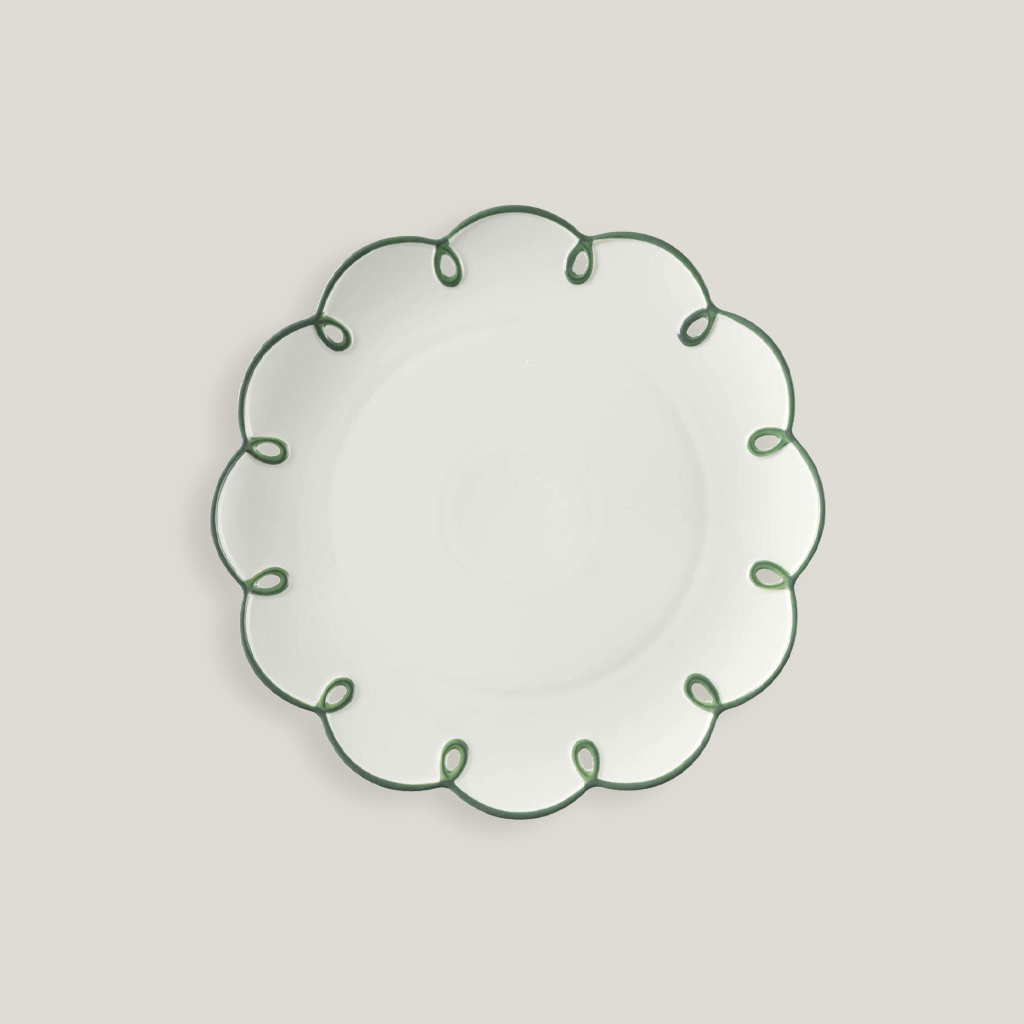 Sutton 10.5" Green Loop Dinner Plate