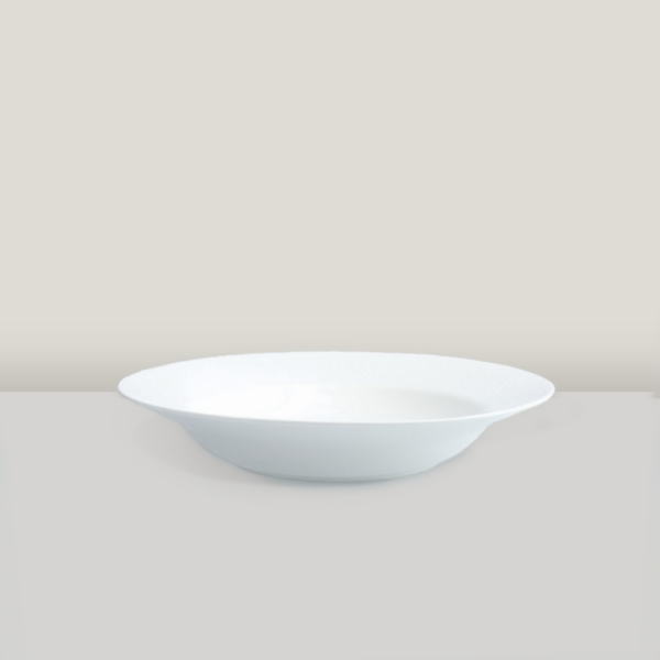 Mia 9.5" Embossed Shallow Bowl