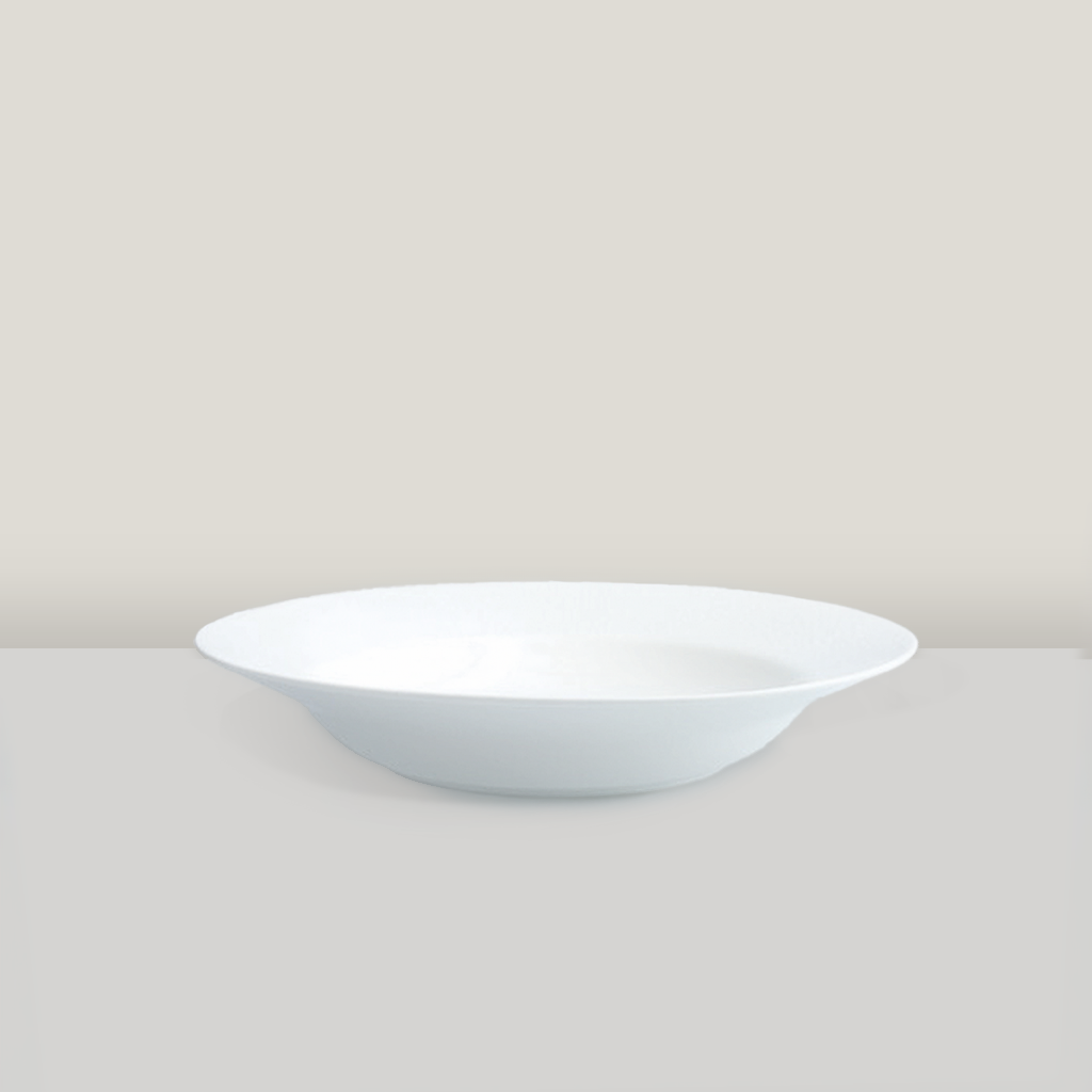 Mia 9.5" Embossed Shallow Bowl