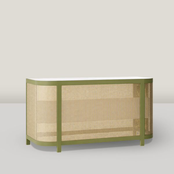 Reece 6' Cane Bar in Moss