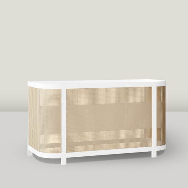 Reece 6' Cane Bar in White