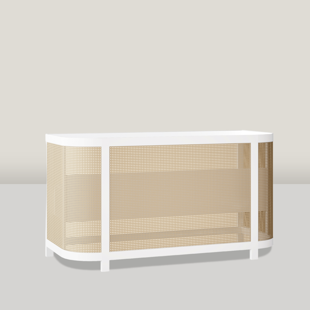 Reece 6' Cane Bar in White