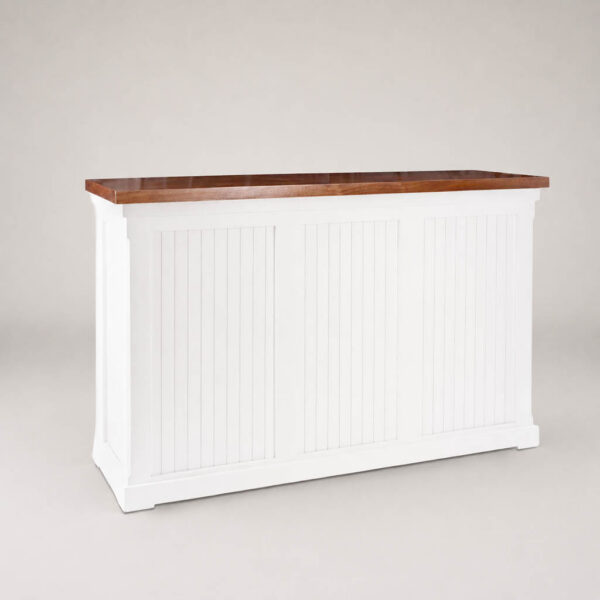 Clayton White 6' Beadboard Bar