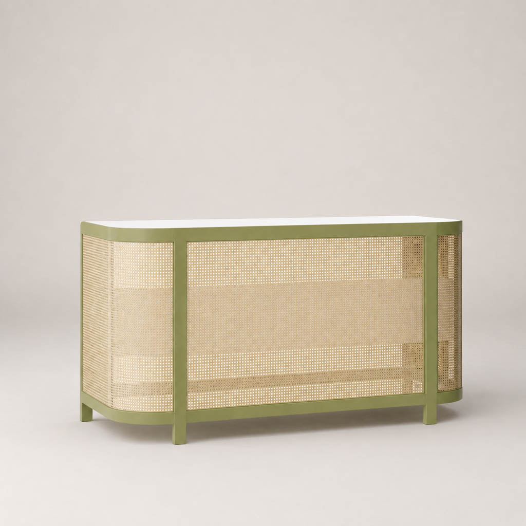 Reece 6' Cane Bar in Moss