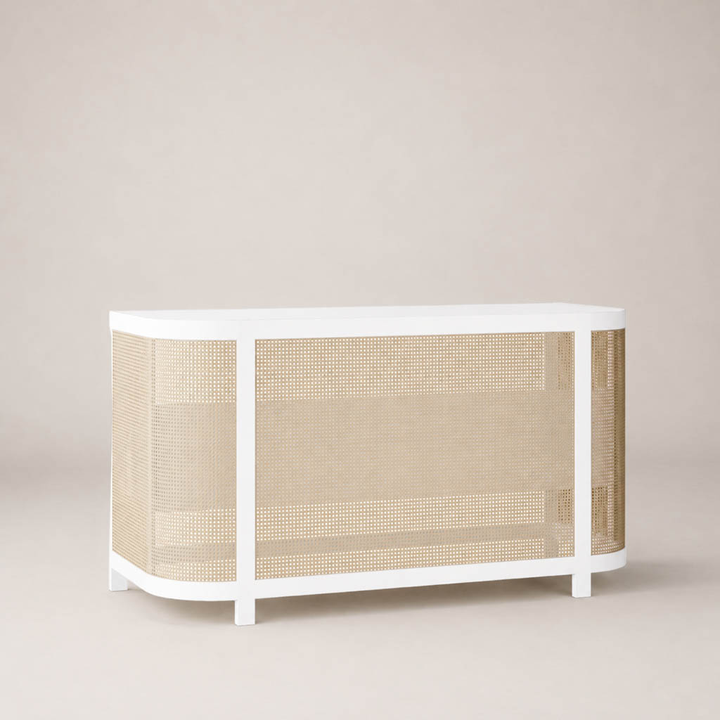 Reece 6' Cane Bar in White