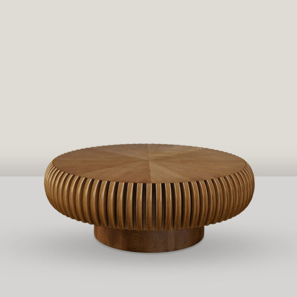 Calder Fluted Wood Coffee Table