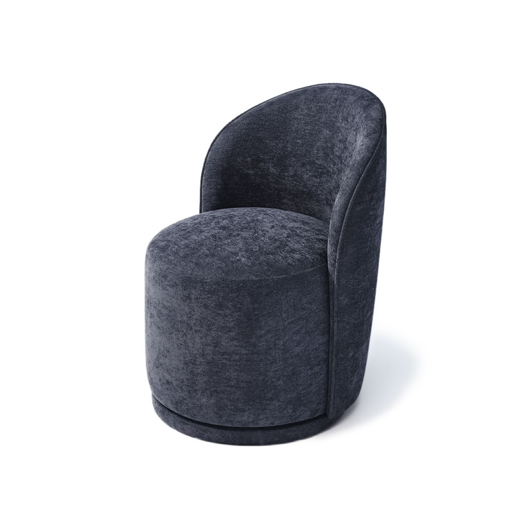 Ellis Navy Swivel Chair