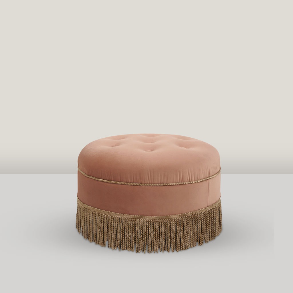 Elodie Blush Ottoman