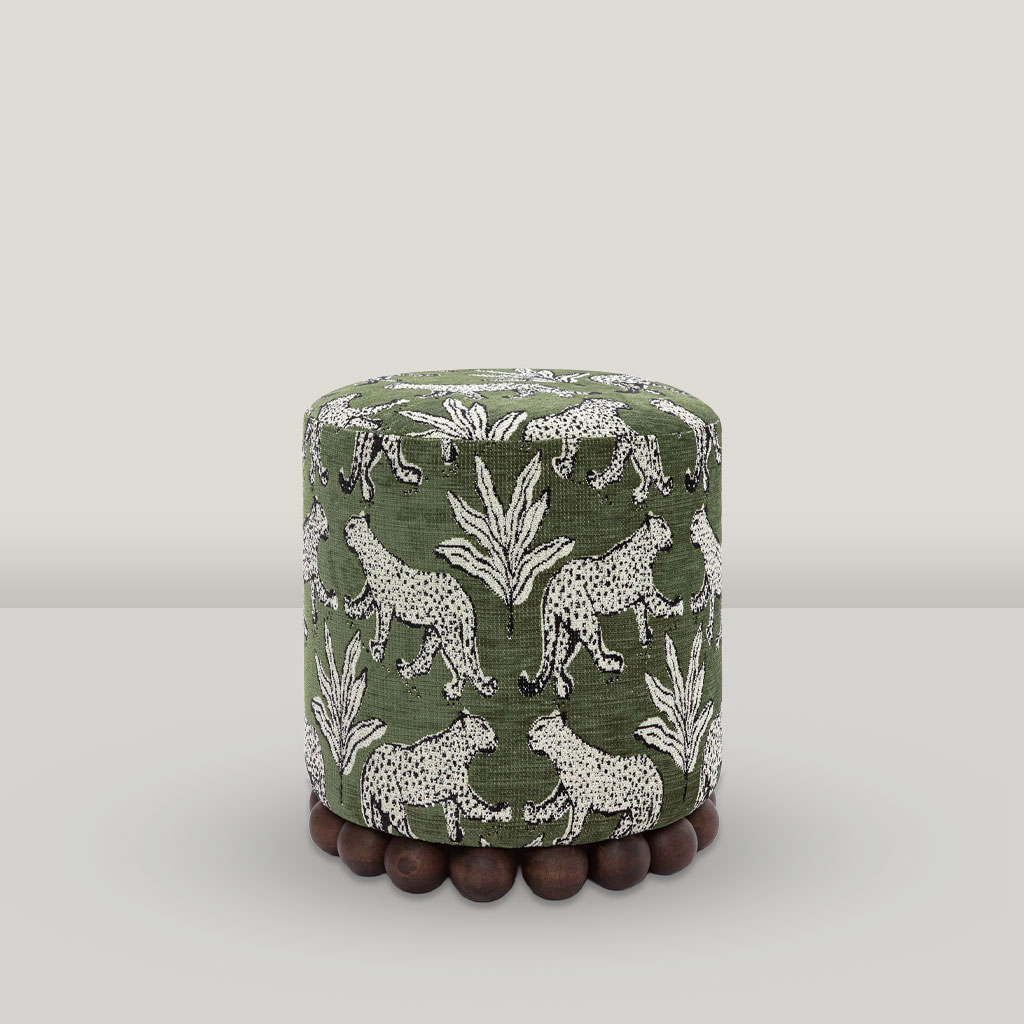 Mara Olive Green Ottoman
